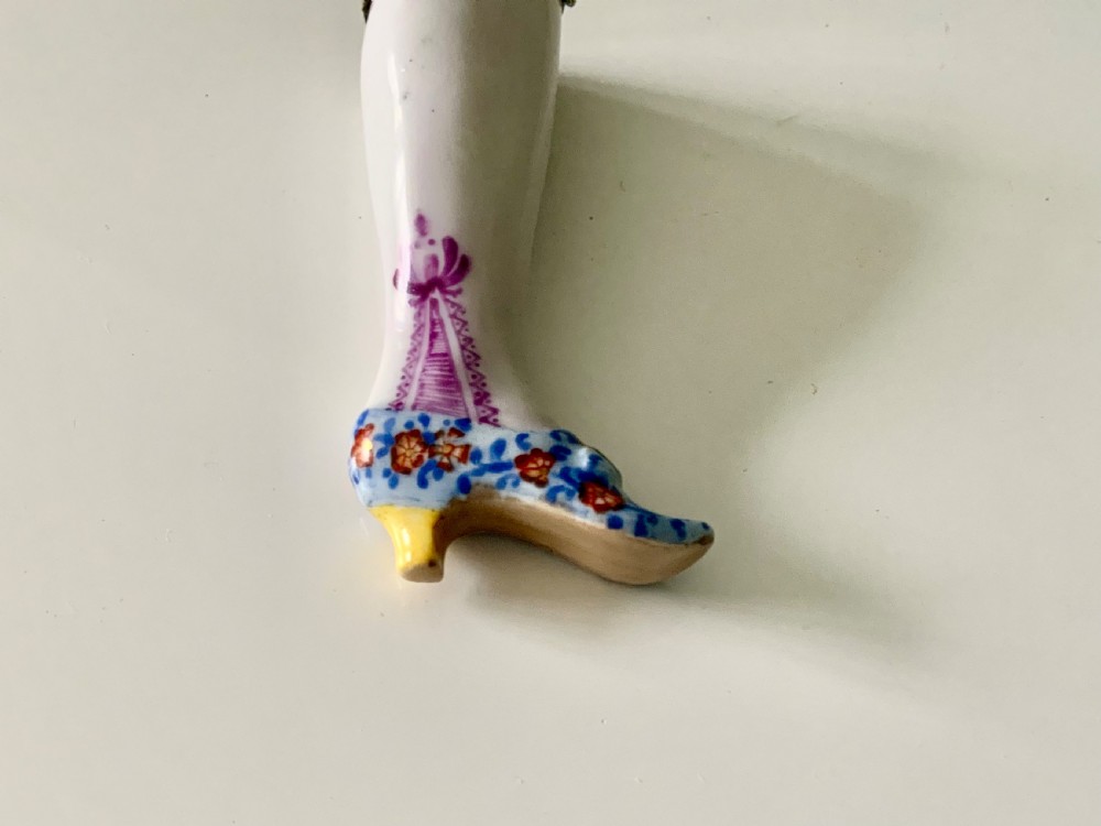 19th century porcelain needle holder View V