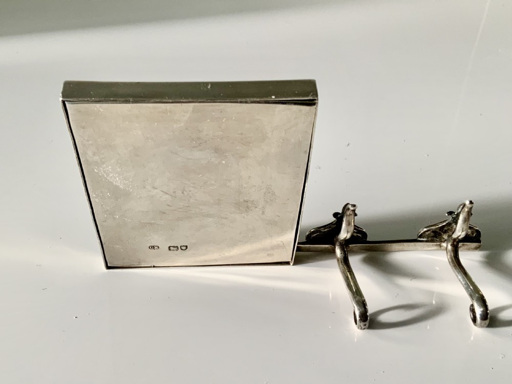 Art Nouveau silver frame & name holder View II