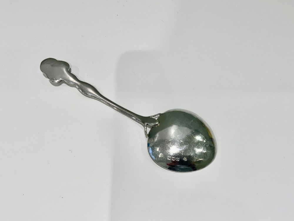 Arts & Crafts silver enamel spoon - Kate Allen View II