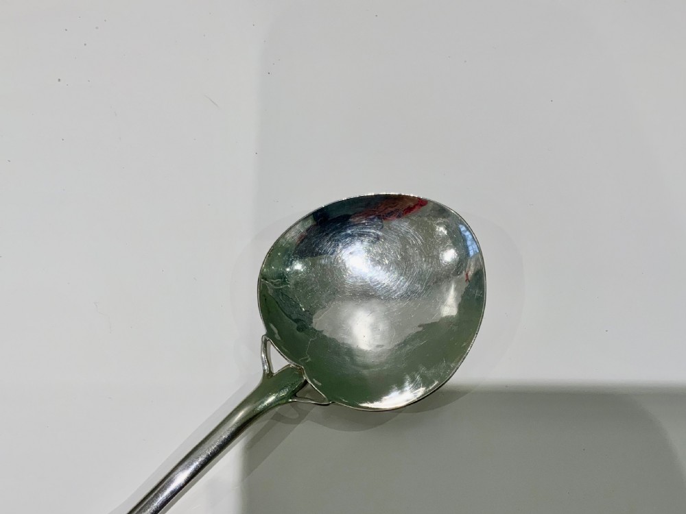 Arts & Crafts silver enamel spoon - Kate Allen View V