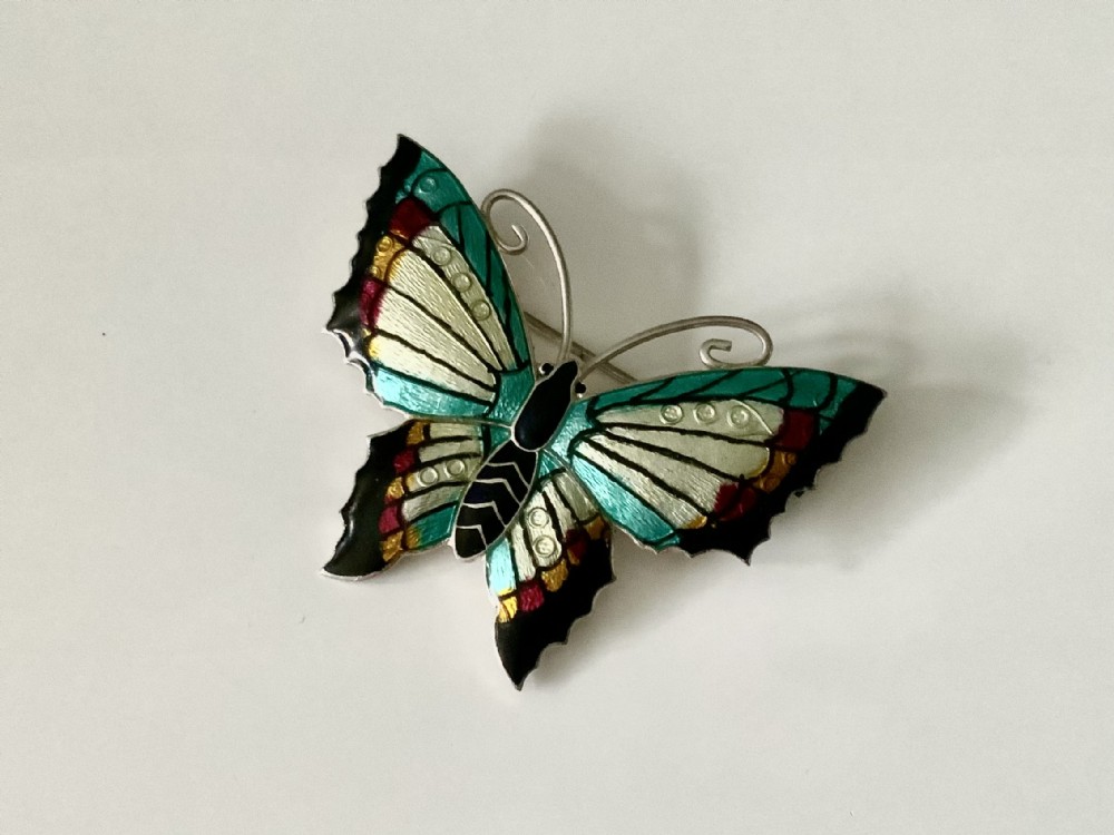 Silver & Enamel Butterfly