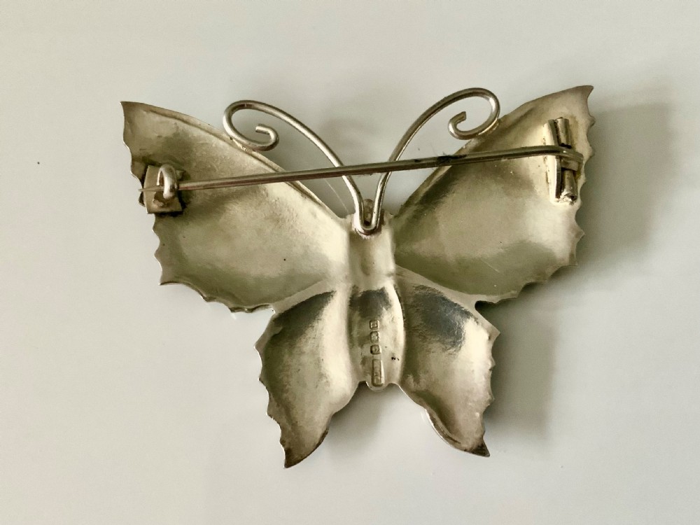 Silver & Enamel Butterfly View III