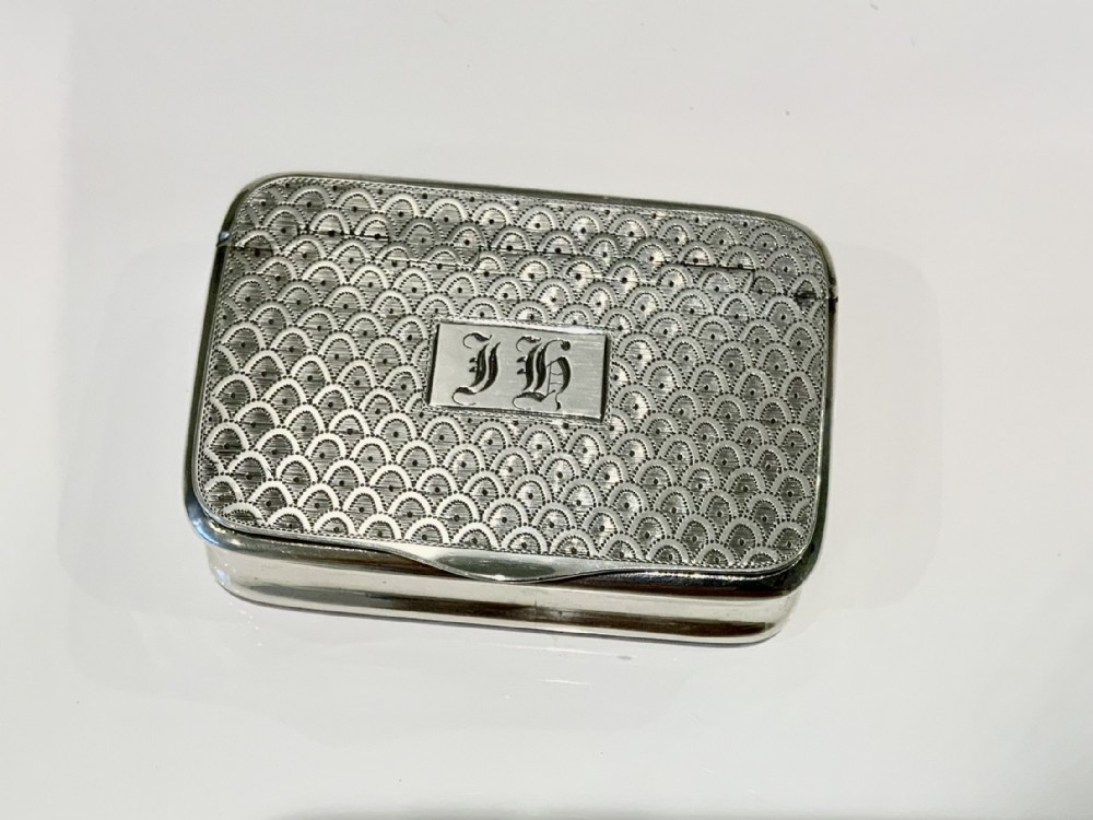 George III silver snuff box