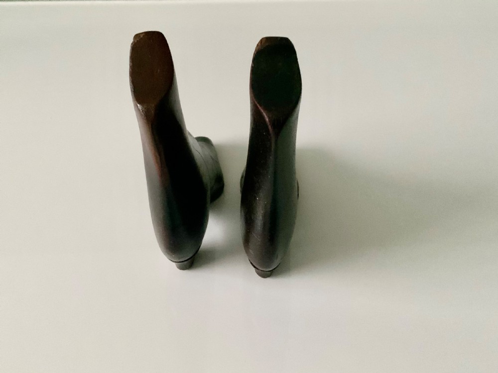 19th Century wooden boots - love tokens View II