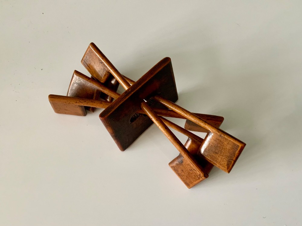 19th century boxwood puzzle