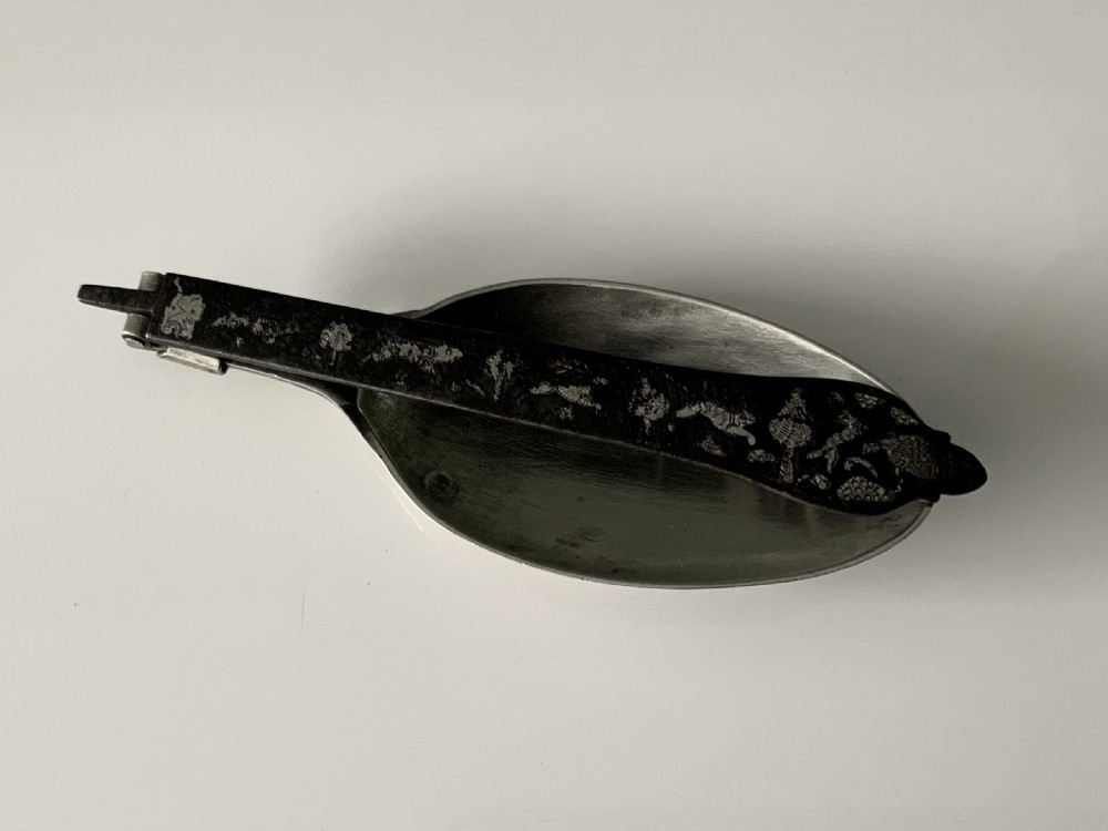 Rare 17th century folding spoon View II