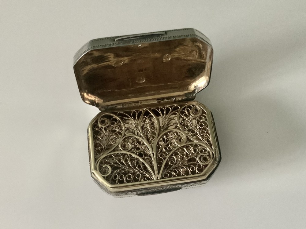 George III silver vinaigrette