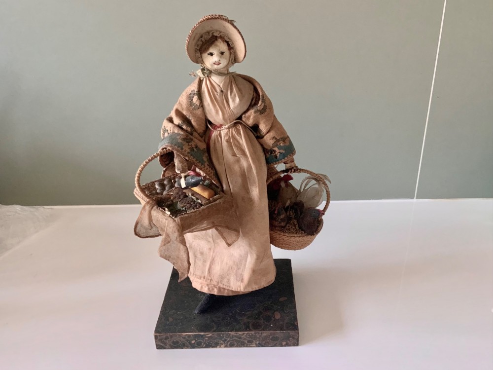 19th century “Neopolitan” figure of a market seller