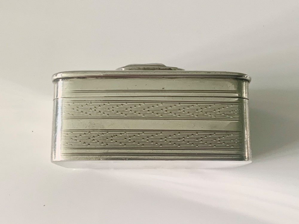 Edwardian silver box cameo inset View V