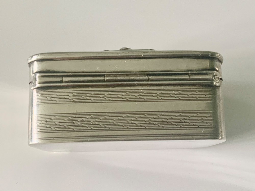Edwardian silver box cameo inset View VI