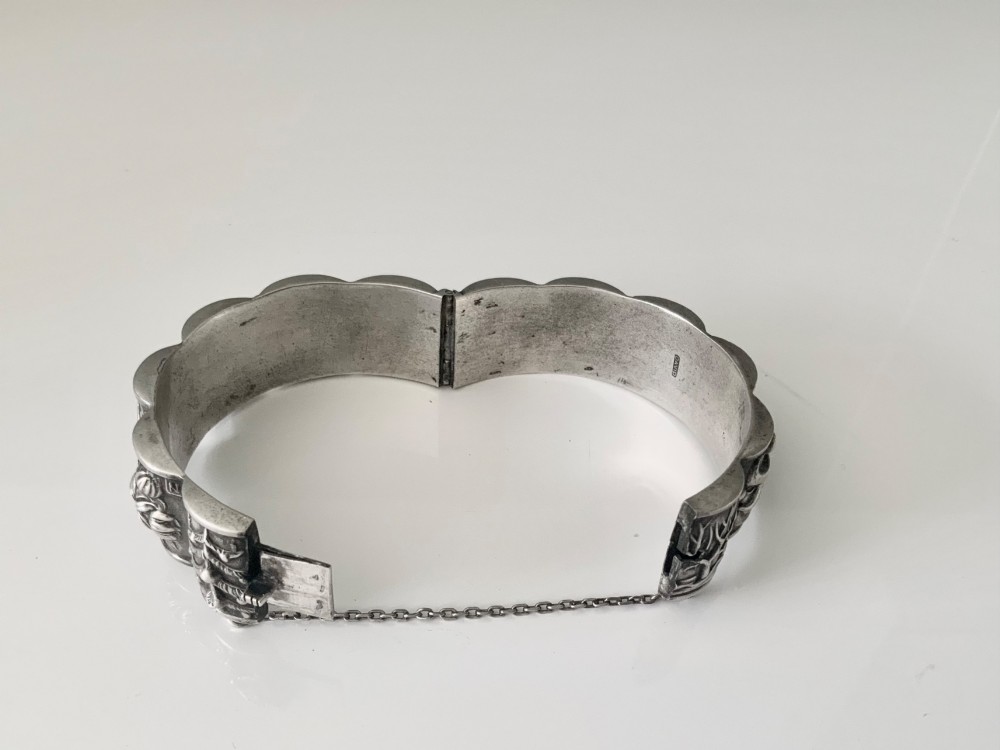 Portuguese silver bangle - months of the year View VI