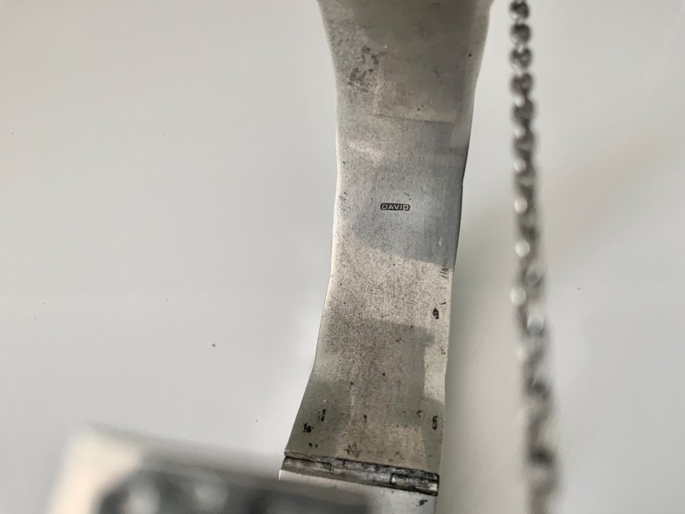 Portuguese silver bangle - months of the year View VIII