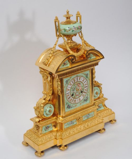 fig 2. Large and Magnificent Ormolu and Sevres Porcelain Clock by Achille Brocot
