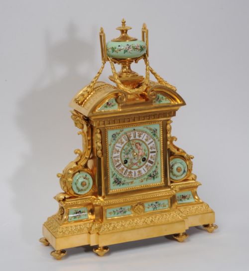 fig 4. Large and Magnificent Ormolu and Sevres Porcelain Clock by Achille Brocot