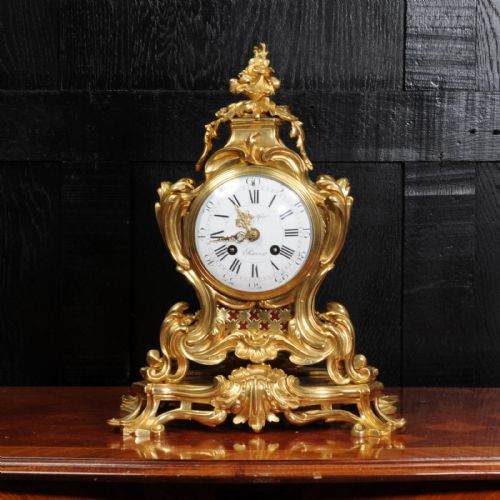 fig 1. Japy Freres Ormolu Rococo Clock