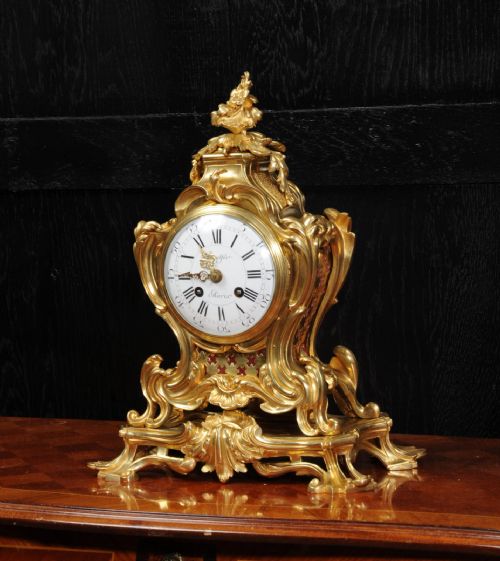 fig 2. Japy Freres Ormolu Rococo Clock
