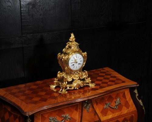 fig 3. Japy Freres Ormolu Rococo Clock