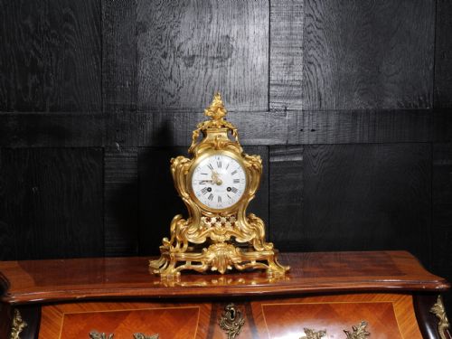 fig 4. Japy Freres Ormolu Rococo Clock