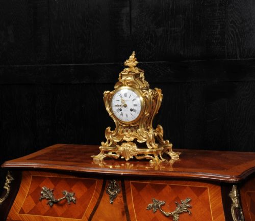 fig 5. Japy Freres Ormolu Rococo Clock