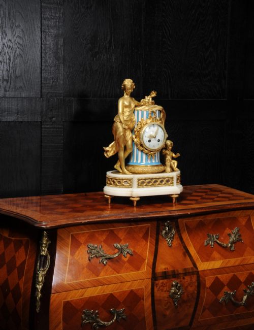 fig 2. Venus and Putto Playing with a Dog ~ Sèvres Porcelain and Ormolu Clock ~ Marie-Antoinette
