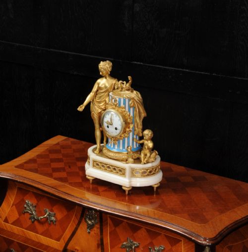 fig 3. Venus and Putto Playing with a Dog ~ Sèvres Porcelain and Ormolu Clock ~ Marie-Antoinette