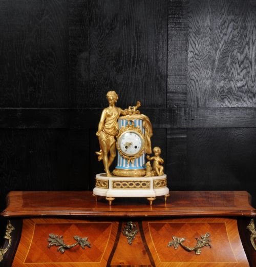fig 5. Venus and Putto Playing with a Dog ~ Sèvres Porcelain and Ormolu Clock ~ Marie-Antoinette