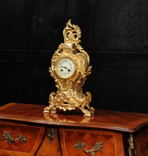 fig 2. Antique French Gilt Bronze Rococo Clock ~ Neptune and the Sea