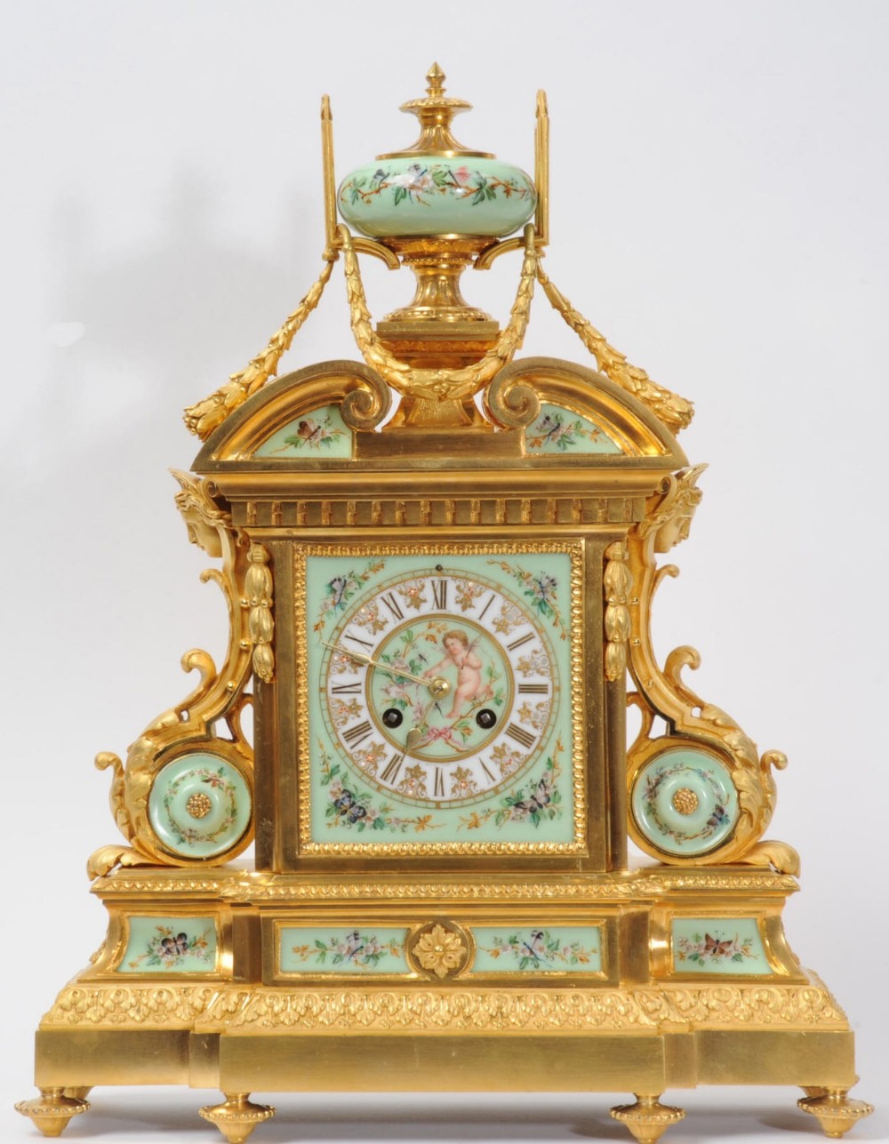 Large and Magnificent Ormolu and Sevres Porcelain Clock by Achille Brocot