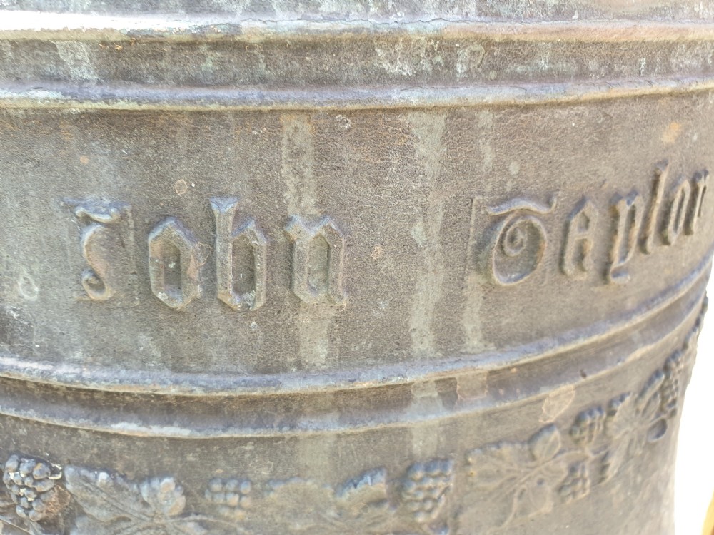 Huge Bronze Bell by John Taylor of Loughborough dated 1908 View V