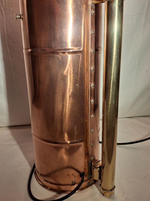 FRENCH COPPER HORTICULTURE GARDEN SPRAYER UPCYCLED LAMP - ADDITIONAL PHOTO 4