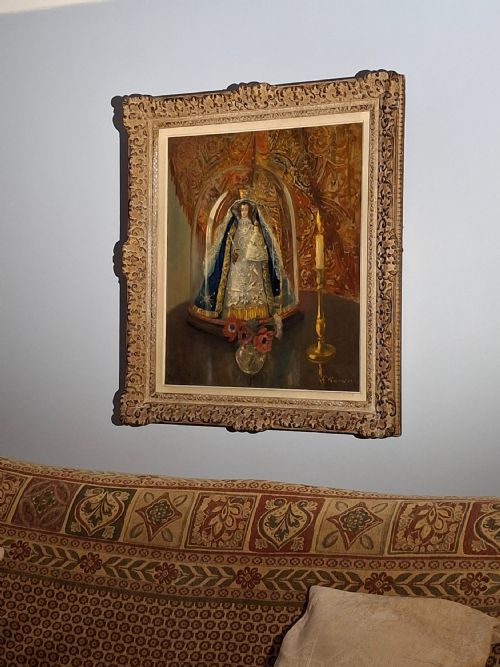 19TH CENTURY OIL PAINTING GLOBE DE MARIE - ADDITIONAL PHOTO 8