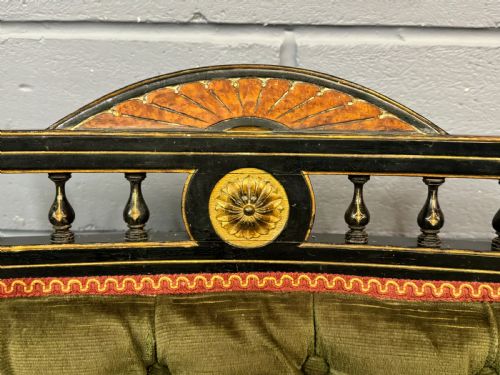 RARE JAS JAMES SHOOLBRED ANTIQUE EBONISED AESTHETIC PERIOD SOFA 2 CHAIRS SALON SUITE C1880 - ADDITIONAL PHOTO 17