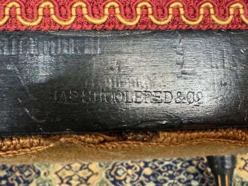 RARE JAS JAMES SHOOLBRED ANTIQUE EBONISED AESTHETIC PERIOD SOFA 2 CHAIRS SALON SUITE C1880 - ADDITIONAL PHOTO 18
