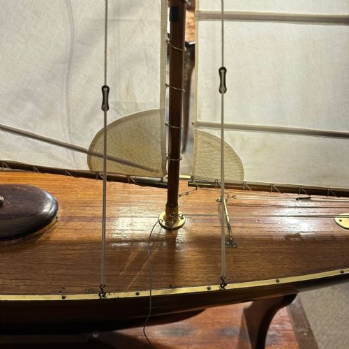 HUGE HAND BUILT RACING POND YACHT CIRCA 1900 - ADDITIONAL PHOTO 8