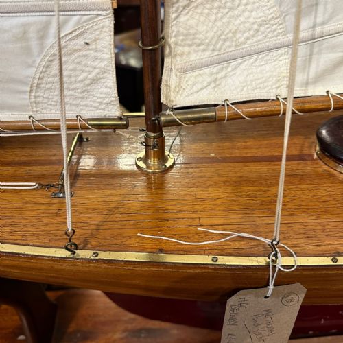 HUGE HAND BUILT RACING POND YACHT CIRCA 1900 - ADDITIONAL PHOTO 10