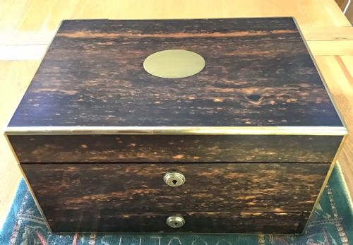RARE ASPREY COROMANDAL VANITY CASE WTTH CRYSTAL CUT BOTTLES TRAYS 1862 - ADDITIONAL PHOTO 2