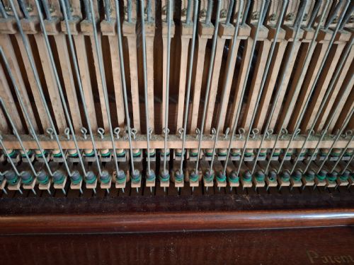 EXTREMELY RARE J B CRAMER SHIPS PIANO 1900 CELLULOSE CAPPED KEYBOARD - ADDITIONAL PHOTO 5