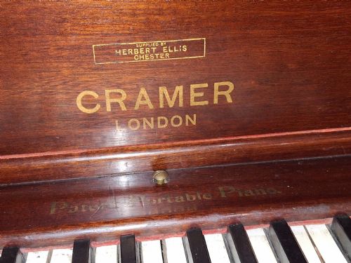 EXTREMELY RARE J B CRAMER SHIPS PIANO 1900 CELLULOSE CAPPED KEYBOARD - ADDITIONAL PHOTO 2