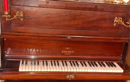 EXTREMELY RARE J B CRAMER SHIPS PIANO 1900 CELLULOSE CAPPED KEYBOARD - ADDITIONAL PHOTO 4