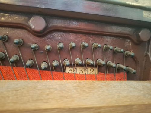 EXTREMELY RARE J B CRAMER SHIPS PIANO 1900 CELLULOSE CAPPED KEYBOARD - ADDITIONAL PHOTO 6