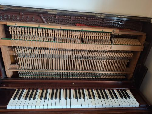 EXTREMELY RARE J B CRAMER SHIPS PIANO 1900 CELLULOSE CAPPED KEYBOARD - ADDITIONAL PHOTO 7