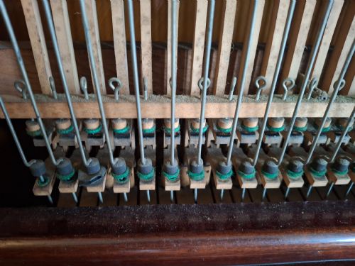 EXTREMELY RARE J B CRAMER SHIPS PIANO 1900 CELLULOSE CAPPED KEYBOARD - ADDITIONAL PHOTO 8
