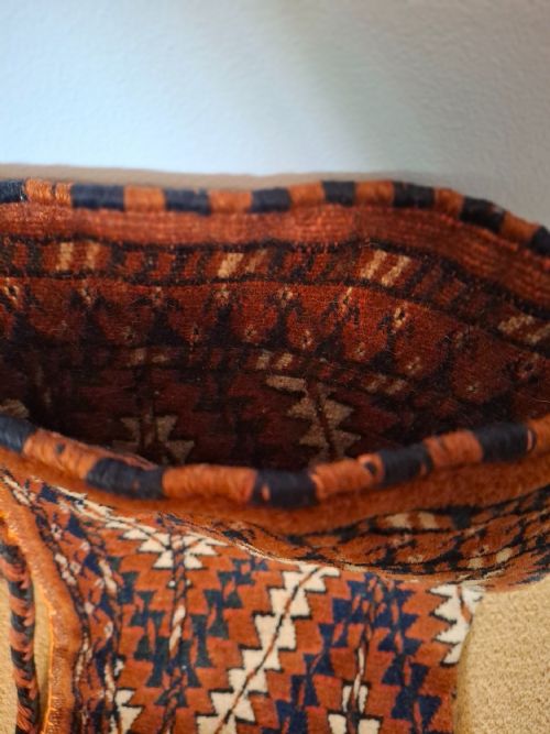 RARE TURKOMAN OKBASH TENT POLE BAG CIRCA 1890 - ADDITIONAL PHOTO 8