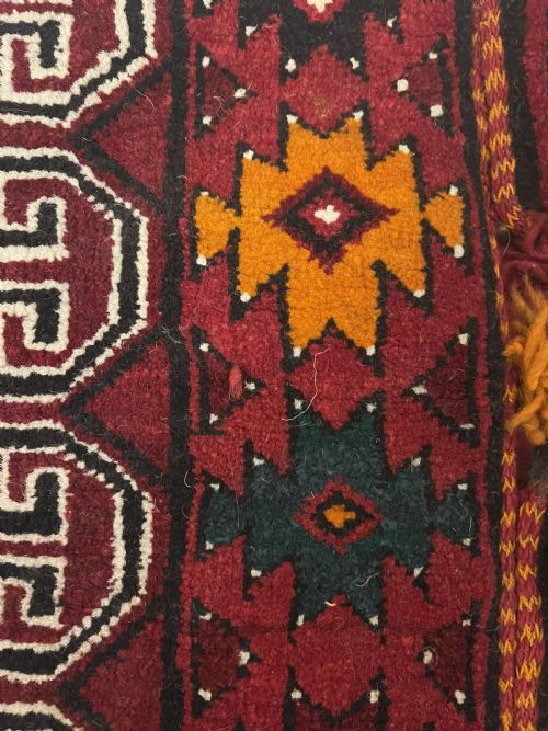RARE WEDDING CAMEL HORSE HEADDRESS FROM AFGHANISTAN TURKOMAN TRAPPING CIRCA 1900 - ADDITIONAL PHOTO 4