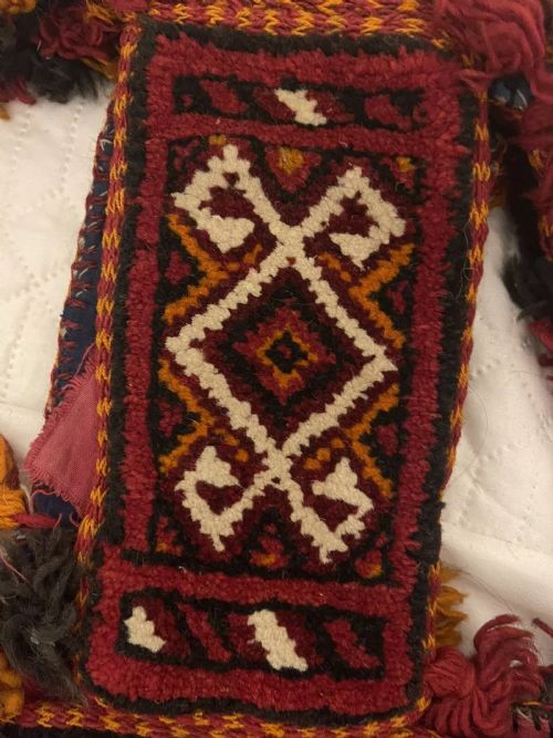 RARE WEDDING CAMEL HORSE HEADDRESS FROM AFGHANISTAN TURKOMAN TRAPPING CIRCA 1900 - ADDITIONAL PHOTO 1