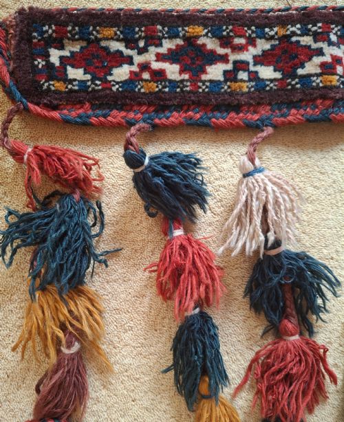 PAIR OF WEDDING CAMEL HORSE NECK DRESS GARMENTS AFGHANISTAN TURKOMAN TRAPPING CIRCA 1900 - ADDITIONAL PHOTO 3