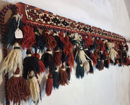 PAIR OF WEDDING CAMEL HORSE NECK DRESS GARMENTS AFGHANISTAN TURKOMAN TRAPPING CIRCA 1900 - ADDITIONAL PHOTO 1