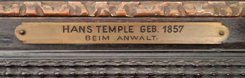 HANS TEMPLE 18571931 IN THE RECTORY OIL ON PANEL 1919 - ADDITIONAL PHOTO 2