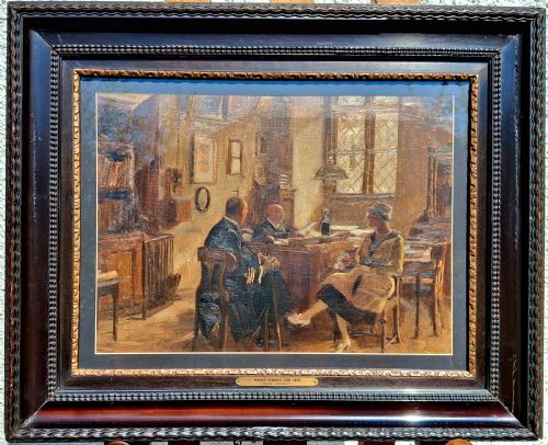HANS TEMPLE 18571931 IN THE RECTORY OIL ON PANEL 1919 - ADDITIONAL PHOTO 6