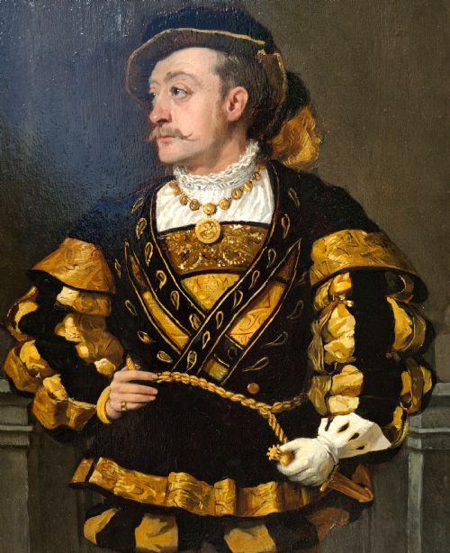 HANS TEMPLE 18571931 VIENNESE ACTOR OIL ON PANEL 1879 - ADDITIONAL PHOTO 4